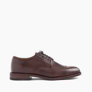 NWB J. Crew Ludlow Cap Toe Bluchers Brown Size 8.5